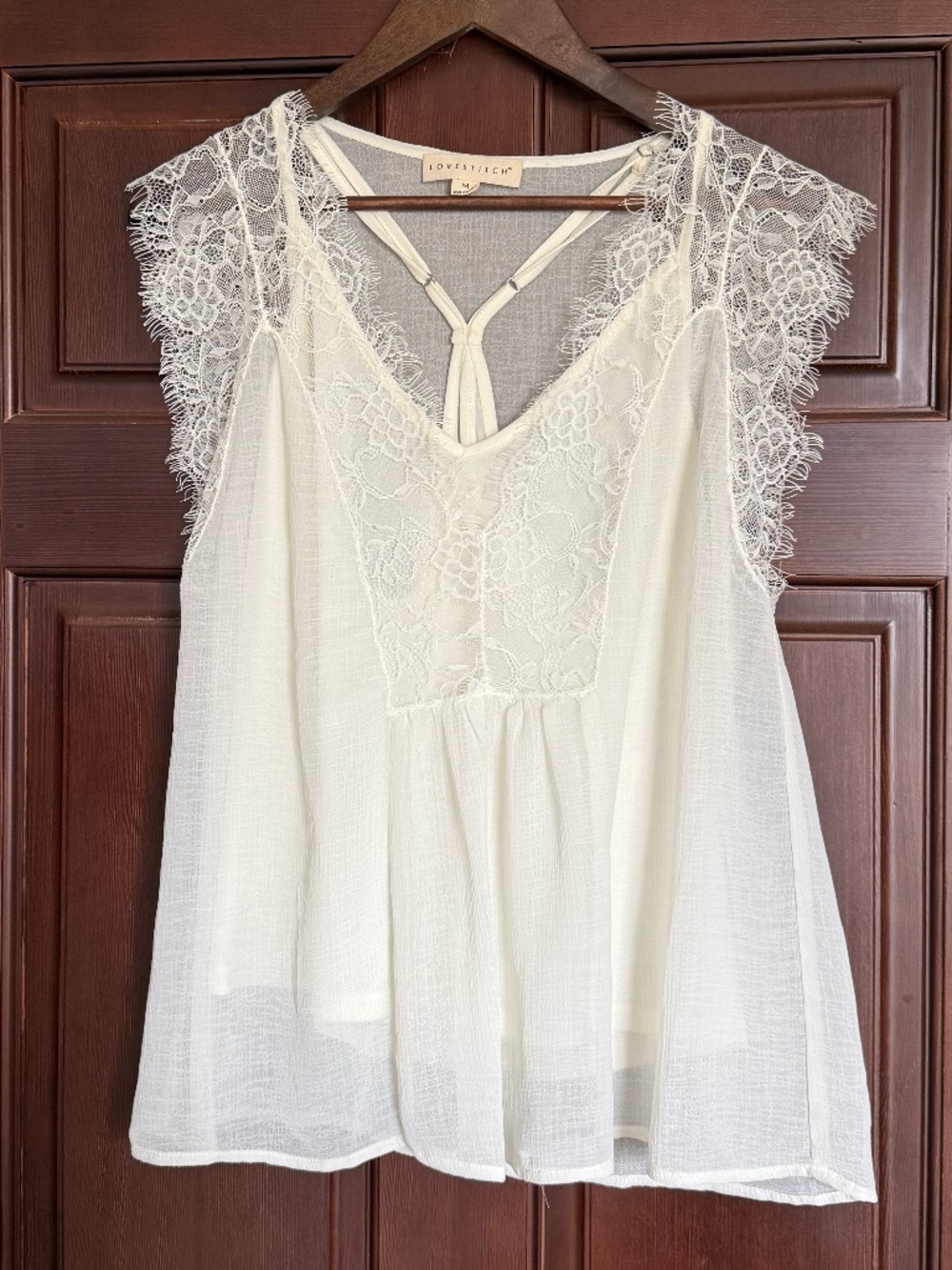 Love Stitch, women's Lace top, size M
